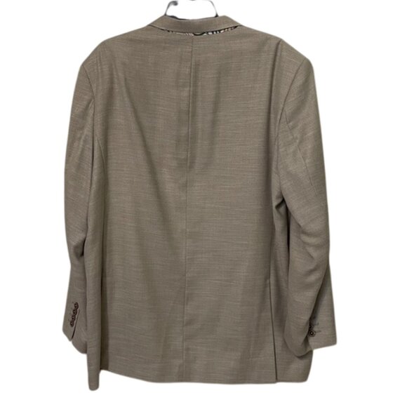 Alan Flusser Tan Blazer Jacket Mens Size Extra Large Career Business - Picture 6 of 11